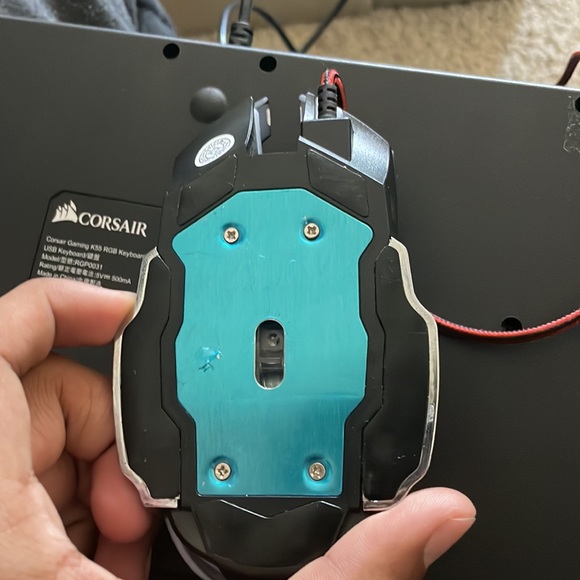 Corsair K55 RGB Wired Gaming Keyboard With G-Keys, MFTEK RGB Wired Gaming Mouse - Picture 11 of 11